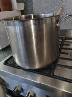 cooking pot on stove